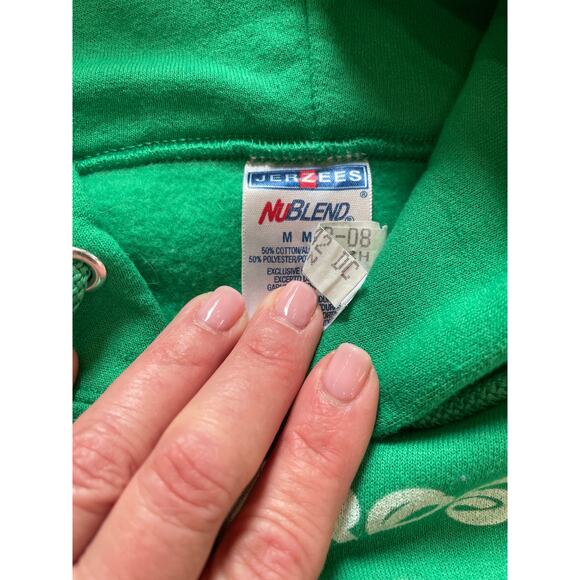 Jerzees Hoodie Mens Size M Green Disney Mickey Mouse Astros World Series - Picture 3 of 7